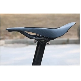  Mountain Bike Seat Carbon Fiber Mountain Bike Seat, Super Light Weight Comfortable Breathable Hollow Saddle Fiber Leather, for Road Bike and MTB Mountain Bike, Bike Parts, Full carbon