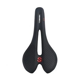  Mountain Bike Seat Carbon Fiber Mountain Bike Seat, Super Light Weight Mountain / Road Bicycle Comfortable Breathable Hollow Saddle PU Leather, for Road Bike and MTB Bike Bike Parts