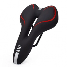 CCHHL Mountain Bike Seat CCHHL Bike Seat, Soft And Thick Mountain Bike Saddle, Universal Saddle for All Seasons Riding for Men And Women (280 * 160Mm), Red