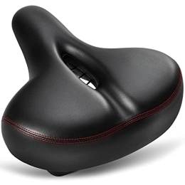 CDYWD Spares CDYWD Oversized Bicycle Saddle Men & Women Comfortable, Extra Wide Soft Foam Padded Bicycle Saddle, Ergonomic Universal Replacement Bicycle Seat for Mountain Bike, City Bike, Ebike, Exercise Bike