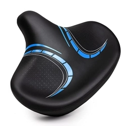 CDYWD Spares CDYWD Oversized Bicycle Saddle Men Women Comfortable Soft Extra Wide Padded Comfortable Bicycle Saddle Universal Replacement Bicycle Seat for MTB, Mountain Bike, Road Bike, Ebike Exercise Bike