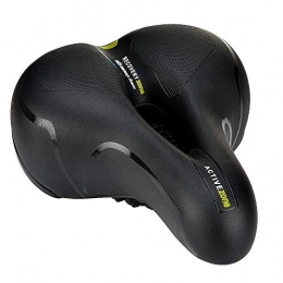 CETECK Mountain Bike Seat CETECK Bike Seat- Comfortable Memory Foam Padded Wide Bicycle Saddle Cushion with Dual Shock Absorbing Rubber Balls Fit for Mountain Road Bikes with Reflective Strip, Life Waterproof, Breathable