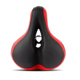 CHE^ZUO Spares CHE^ZUO BICYCLE SADDLE Cycle Saddles Universal Oversized Ultra-Soft Bicycle Parts, Red and Black B, 250 * 200Mm