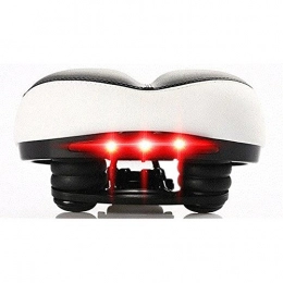 CHE^ZUO Mountain Bike Seat CHE^ZUO BICYCLE SADDLE Mountain Bike Cushion Bicycle Tail Light Seat Cushion Ass Widen Comfortable Soft, Red, 280 * 210Mm