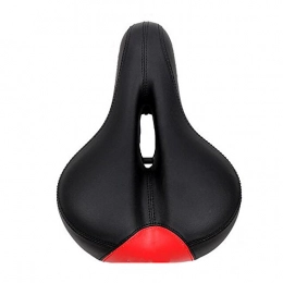 CHE^ZUO Mountain Bike Seat CHE^ZUO BICYCLE SADDLE Mountain Bike Thick Mat Transmission Vehicle Saddle, 270 * 200Mm Red and Black