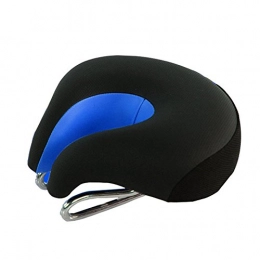 CHE^ZUO Mountain Bike Seat CHE^ZUO BICYCLE SADDLE Mountain Bike Thick Widen the Seat Cushion Comfort Health Elbow Soft Saddle Pad No Hazards, Black and Blue, 200 * 180Mm