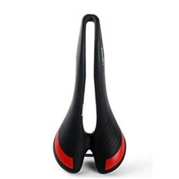 CHE^ZUO Spares CHE^ZUO BICYCLE SADDLE Saddle Mountain Bike Ride A Bicycle Engraving the Seat Cushion Bicycle Parts, Black and Red, 280 * 150Mm