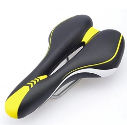 CHE^ZUO Spares CHE^ZUO BICYCLE SADDLE Soft Cushion Comfort Mountain Bike Riding Bicycles Cushion Car Seat Hollow Breathable Saddle, Black and Yellow, 275 * 150Mm