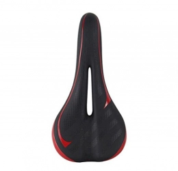CHE^ZUO Mountain Bike Seat CHE^ZUO BICYCLE SADDLE the New Hollow Breathable Mountain Bike Engraving Cushion Road Car Seat Bicycle and Sit, Black and Red, 260 * 133Mm Package
