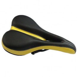 CHE^ZUO Mountain Bike Seat CHE^ZUO BICYCLE SADDLE the Ultra Soft Ultra-Wide Bike Cushion Mountain Bike Saddle Resilient Foam Cushions Road Car Ride, Black and Yellow, 270 * 160 * 40Mm