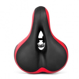 CHE^ZUO Mountain Bike Seat CHE^ZUO BICYCLE SADDLE Thick Widen Silicone 0 Car Seat Cushion Oppression Hollow Bicycle Bicycle Parts, Black and Red B, 250 * 200Mm