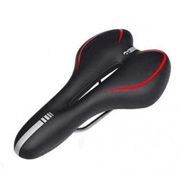 CHE^ZUO Spares CHE^ZUO BICYCLE SADDLE Thick Widen Silicone 0 Car Seat Cushion Oppression Hollow Bicycle Road Mountain Bike Saddle, Black / Red, 280 * 160Mm