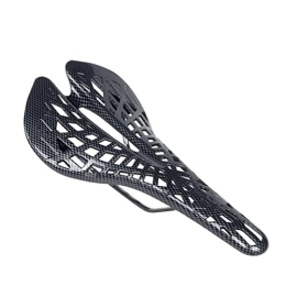 CHENMIAOMIAO Spares CHENMIAOMIAO Mountain Bike Saddle Hollow Mesh Breathable Carbon Pattern Lightweight Seat Cushion Riding Accessories Lightweight Seat Cushion (Color : A)