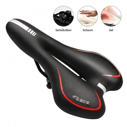 CHISTAR Spares CHISTAR Chihar Unisex Adult Gel Bicycle Saddle Hollow Ergonomic Bicycle Seat Black