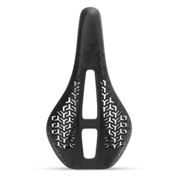 CHRISJ Spares CHRISJ Bicycle Saddle, 11.02 x 6.18 x 2.36in Black Mountain Bike Seat, High Tenacity and Durable Bike Saddle, Bicycle Seat Cushion with Hollow Design, Bicycle Seat for Road Mountain Bike