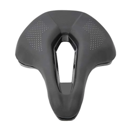 CHRISJ Spares CHRISJ Bike Saddle, 9.56x5.7x4.33in Bicycle Seat Cushion, Black Bicycle Saddle, Soft Hollow Mountain Bike Seat, Bike Seat Cushion for Exercise and Road Bicycle