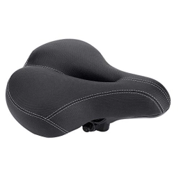 CHRISJ Bike Seat, 10.63 x 7.87 x 4.72in Bicycle Seat Cushion, Soft Bicycle Saddle, Bike Saddle with Tail Light, Mountain Bike Seat Cushion for Exercise and Road Bicycle