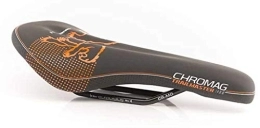 Chromag Spares CHROMAG Trailmaster DT Unisex Adult MTB / MTB / Cycle / E-Bike Saddle, Black / Orange, 140 x 284 mm