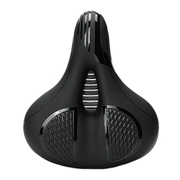 Clenp Spares Clenp Bicycle saddle men's ladies with shock absorbing and breathable, hollow ergonomic bicycle seat, waterproof breathable mountain bike saddle, strong hold and effective shock absorption Black