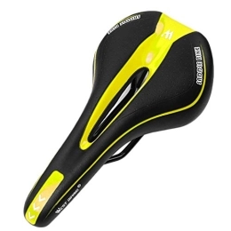 Clicitina Spares Clicitina Hollow Seat Cushion Seat Car Bicycle Road Bike Mountain Bike Silicone Saddle Seat Bicycle Accessories Bicycle Tool (Yellow, One Size)