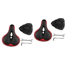 Clispeed Spares CLISPEED 2pcs Bicycle Seat Gel Cushion for Sitting Exercise Bikes Mtb Seat Soft Cushion Mountain Bikes Seat Replacement Thicken Road Bike Saddle Bike Saddle Seat Road Bike Seat Pad Fitness