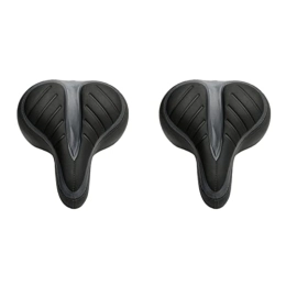 Clispeed Spares CLISPEED 2pcs Black Cover Mountain Grey Bike Riding Or Pad Indoor Comfortable Outdoor Absorbing Profession for Road Thickened Bicycle Cycling Saddle Mtb Cushion