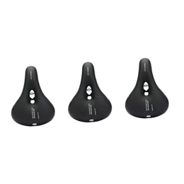 Clispeed Spares CLISPEED Bike Seat 3 pcs Mountain Kids Riding Cycling Black Supplies Bike Memory Cushion Seat Outdoor Breathable Women Man For Foam Adult Comfortable Saddle Replacement Sports Bike Saddle