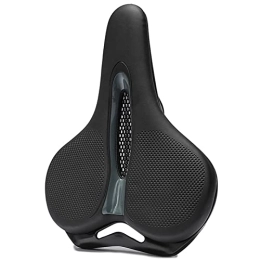 CLUEWR Mountain Bike Seat CLUEWR MTB Bike Saddle Breathable Big Butt Cushion Leather Surface Seat Mountain Bicycle Shock Absorbing Hollow Cushion Accessories