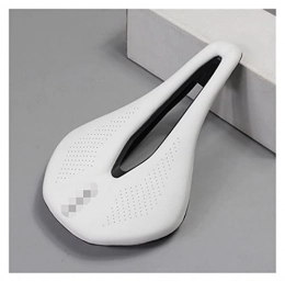 CML Home Mountain Bike Seat CML Bicycle Seat Saddle MTB Road Bike Saddles Mountain Bike Racing Saddle PU Breathable Soft Seat Cushion (Color : White)