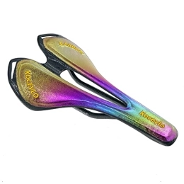 BBxunsless Mountain Bike Seat Colorful Comfortable Bike Seat Lightweight Carbon Fiber Bicycle Saddle Cushion with Leather Cover for Road Bike and Mountain Bike 270mmx143mm