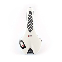 MOEENS Spares Comfortable Bicycle Saddle, Bike Saddle Road Cycling Saddle Comfortable Soft Mountain Bike Racing Seat Men Ladies ​Front Riding Cushion Bicycle Accessorie Bike Seat (Color : White)