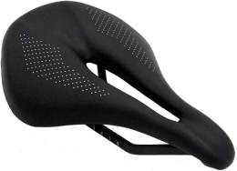 WLKY Mountain Bike Seat Comfortable Bicycle Saddle, Mountain Bike Super Fibre Leather Hollow Saddle Full Carbon Bicycle Saddle, Ultralight Breathable Soft Seat Saddle for Men Women (143 mm)