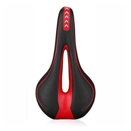 MBROS Mountain Bike Seat Comfortable Bicycle Saddle MTB Mountain Road Bike Seat Hollow Gel Cycling Cushion Exercise Bike Saddle Fit For Men And Women (Color : Type D Red)
