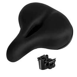 DYCDQMJC Spares Comfortable Bike Saddle Leather Seat Mountain Bike Shock Absorbing Hollow Cushion Bicycle Accessories Black