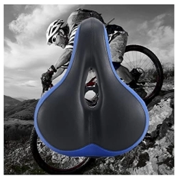 VCJNMQ Spares Comfortable Bike Seat, Bicycle Seat Cushion for Men Women, Comfort Ergonomic Breathable Gel, Memory Sponge Cycling Seat for Cycling, Road, Mountain Bikes Saddle, ShockAbsorber-Blue