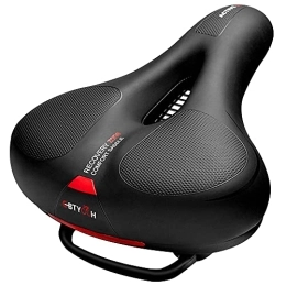 Comfortable Bike Seat, Bicycle Seat Cushion for Men Women with Memory Foam Padded, Waterproof Saddle Universal Fit for Stationary/ Peloton Spin Bikes /Exercise/Indoor/Mountain/Road/City Bikes