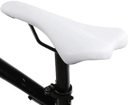  Mountain Bike Seat Comfortable Bike Seat Cushion White Mountain Road Bike Saddle Seat Comfortable Shockproof Cycling Bicycle Cushion for Road Bikes Or Fixed Gear Bicycles