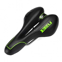 SIRUL Mountain Bike Seat Comfortable Bike Seat, Gel Waterproof Bicycle Saddle, Soft Breathable Central Relief Zone and Ergonomics Design Fit for Road Bike, for Road Bike, Mountain Bike and Folding Bike, Green