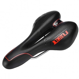 SIRUL Mountain Bike Seat Comfortable Bike Seat, Gel Waterproof Bicycle Saddle, Soft Breathable Central Relief Zone and Ergonomics Design Fit for Road Bike, for Road Bike, Mountain Bike and Folding Bike, Red