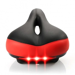 Odowalker Spares Comfortable Bike Seat Replacement Odowalker Dual Shock Absorbing Ball Pad Cushion Bicycle Saddle Seat with Tail Light for Man and Women