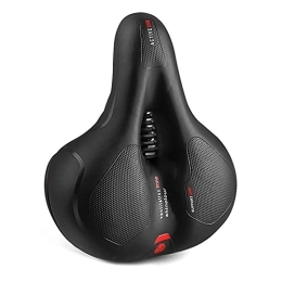 AdirMi Mountain Bike Seat Comfortable Bike Seat Waterproof Shock Absorbing Anti-slip ​Bicycle Saddle with Central Relief Zone and Ergonomics Design for Mountain Bikes, Road Bikes, Men and Women, Red