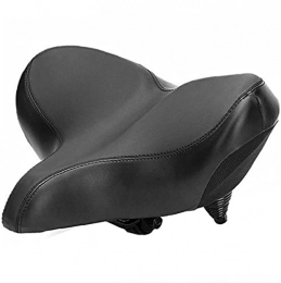 Comfortable Exercise Bike Seat Cushion for Men and Women Oversized Bicycle Saddle Cushion,Mountain Bike Road Extra Wide Bicycle Seat with Super Thick Gel& Soft Foam Padding,Dual Spring Absorbing