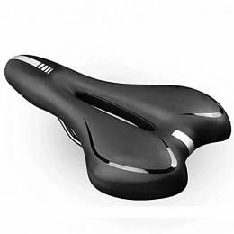 Zasole Spares Comfortable Memory Foam Bicycle Saddle, Hollow Bike Seat with Dual Shock Absorbing, Bike Seat Cushion Universal Fit for Indoor / Outdoor Bikes, Black