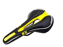 WANYD Spares Comfortable Men Wemen Bike Seat Mountain Bicycle Saddle Cushion Cycling Pad Waterproof Soft Breathable, Mountain Bike Saddle Saddle with Saddle, Weight 330g-Black and Yellow