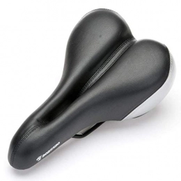 ZENGZHIJIE Spares Comfortable Men Women Bike Seat Memory Foam Padded Leather Wide Bicycle Saddle Cushion, Waterproof, Soft, Breathable, Fit Most Bikes