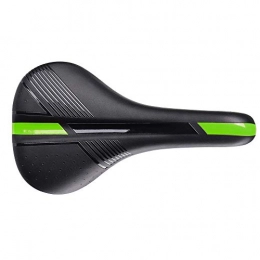 SKLLA Spares Comfortable Men Women Bike Seat, Padded Leather Wide Bicycle Saddle Cushion with Taillight, Waterproof, Soft, Breathable, Fit Most Bikes, Green