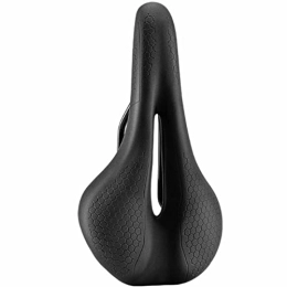 Generic Mountain Bike Seat Comfortable Oversized Bike Seat, Mountain or Road Bikes, Extra Wide Bicycle Saddle Replacement with Memory Foam Cushion, Black, One Size