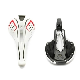 COUYY Mountain Bike Seat COUYY Bicycle riding seat road mountain mountain bike gel comfortable saddle bicycle bicycle riding seat, White
