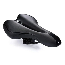 COUYY Mountain Bike Seat COUYY Bicycle saddle Mountain bike seat cushion road bike saddle hollow breathable soft seat cushion bicycle parts accessories, Black
