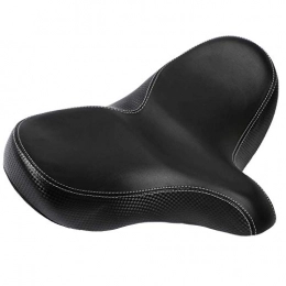 COZYROOMY Mountain Bike Seat COZYROOMY Comfortable bicycle saddle, spacious bicycle seat made of leather, soft, waterproof, breathable double spring design, suitable for most bikes.